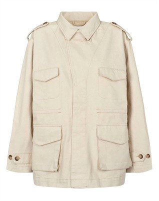 Feodora Denim Ecru Defense Jakke - Ecru